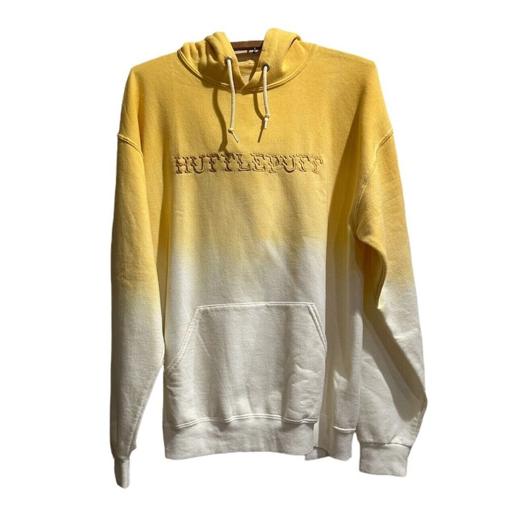 Harry Potter Hoodie Adult Large Hufflepuff Ombre Wizarding World NWOT